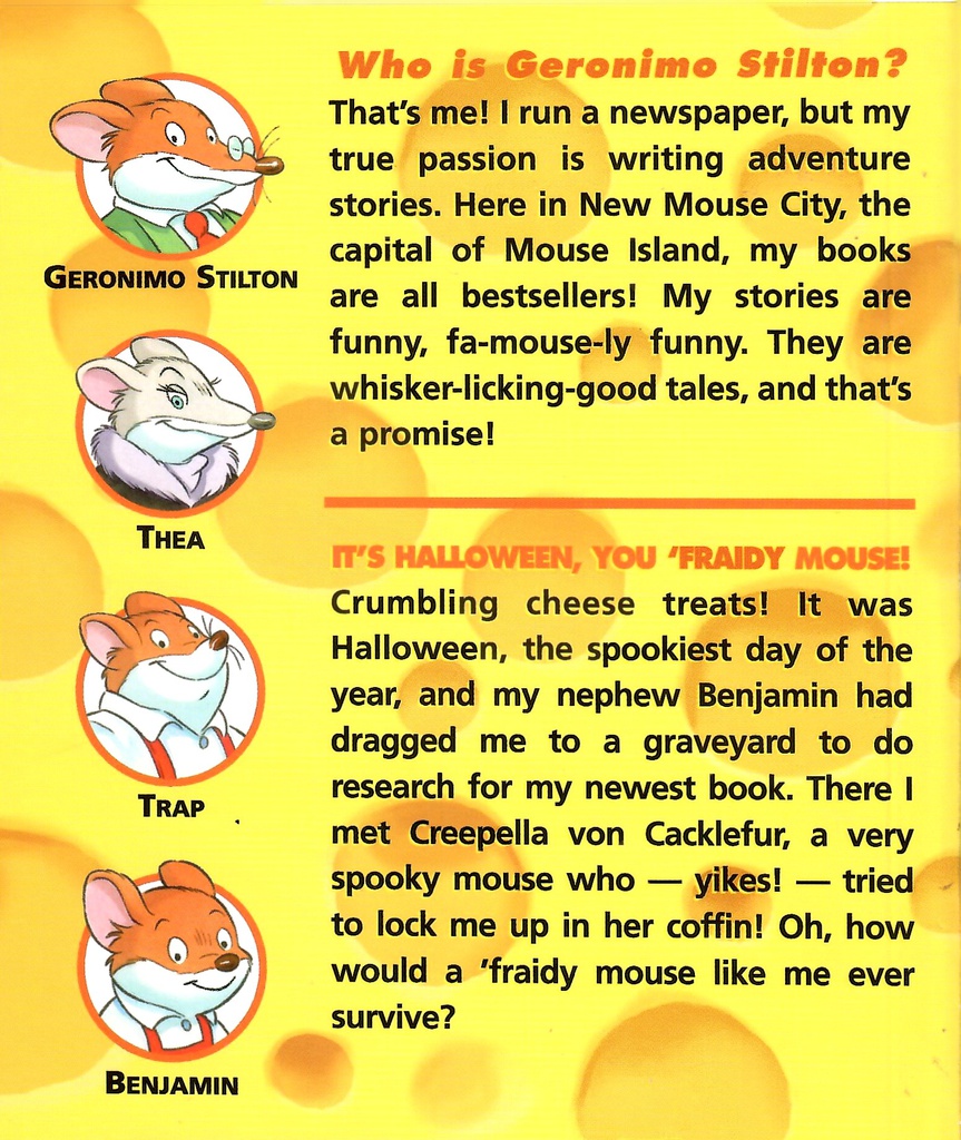 GERONIMO STILTON #11: HALLOWEEN, YOU 'FRAIDY MOUSE! (7-11 yrs)