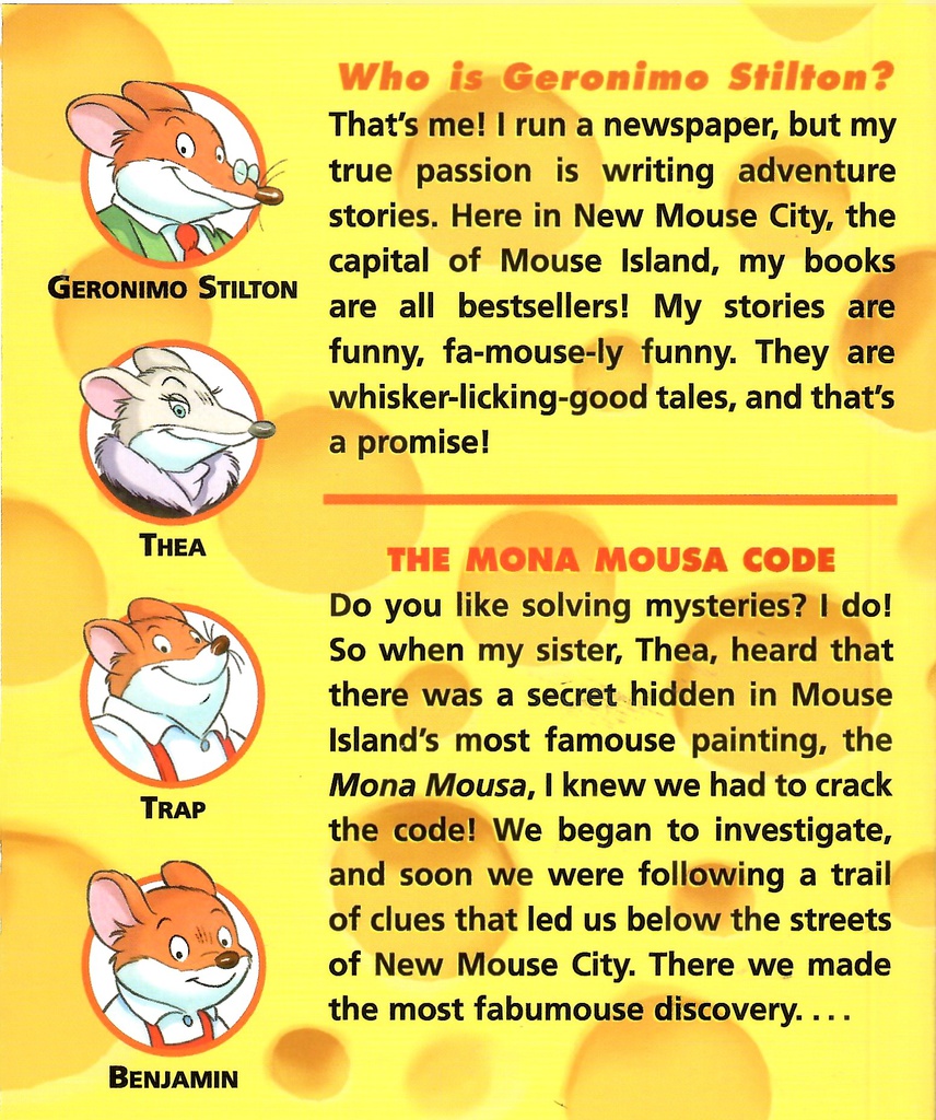 GERONIMO STILTON #15: THE MONA MOUSA CODE (7-11 yrs)