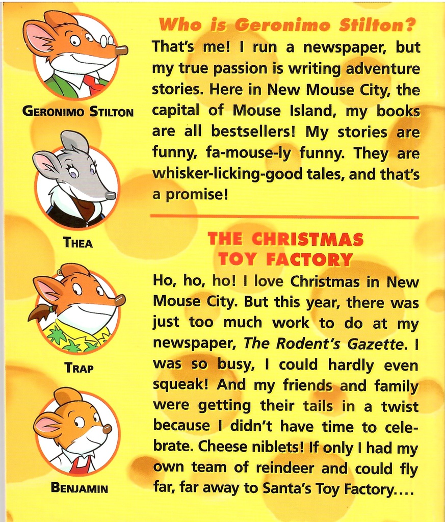 GERONIMO STILTON #27: THE CHRISTMAS TOY FACTORY (7-11 yrs)