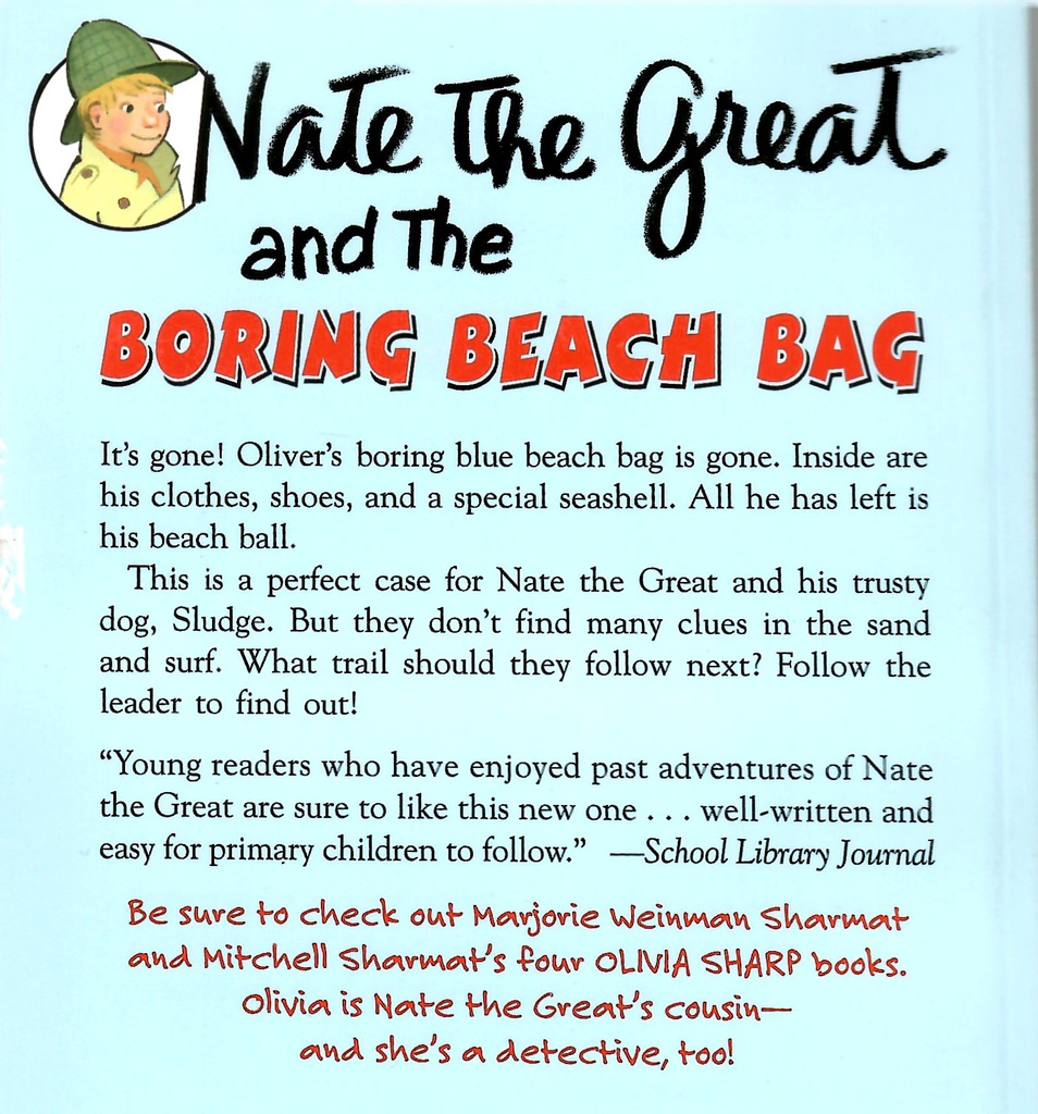 Nate the Great and the Boring Beach Bag (6-9yrs)