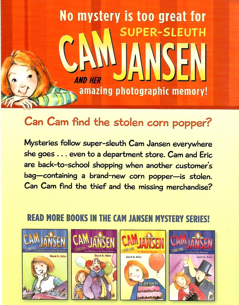 Cam Jansen #11:  Mystery of the Stolen Corn (7-10yrs)