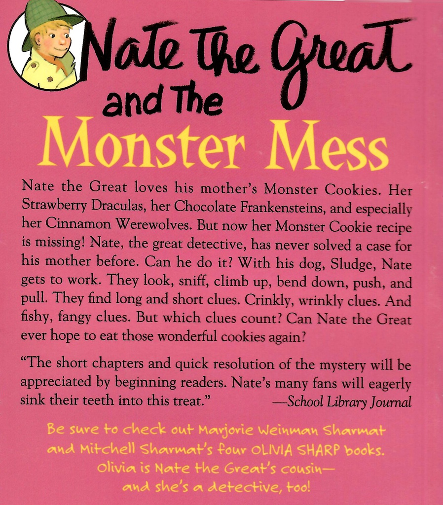 Nate the Great and the Monster Mess (6-9yrs)