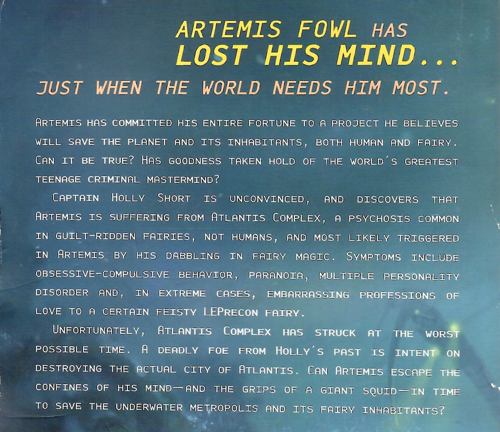 Artemis Fowl #07: Atlantis Complex (10+yrs)