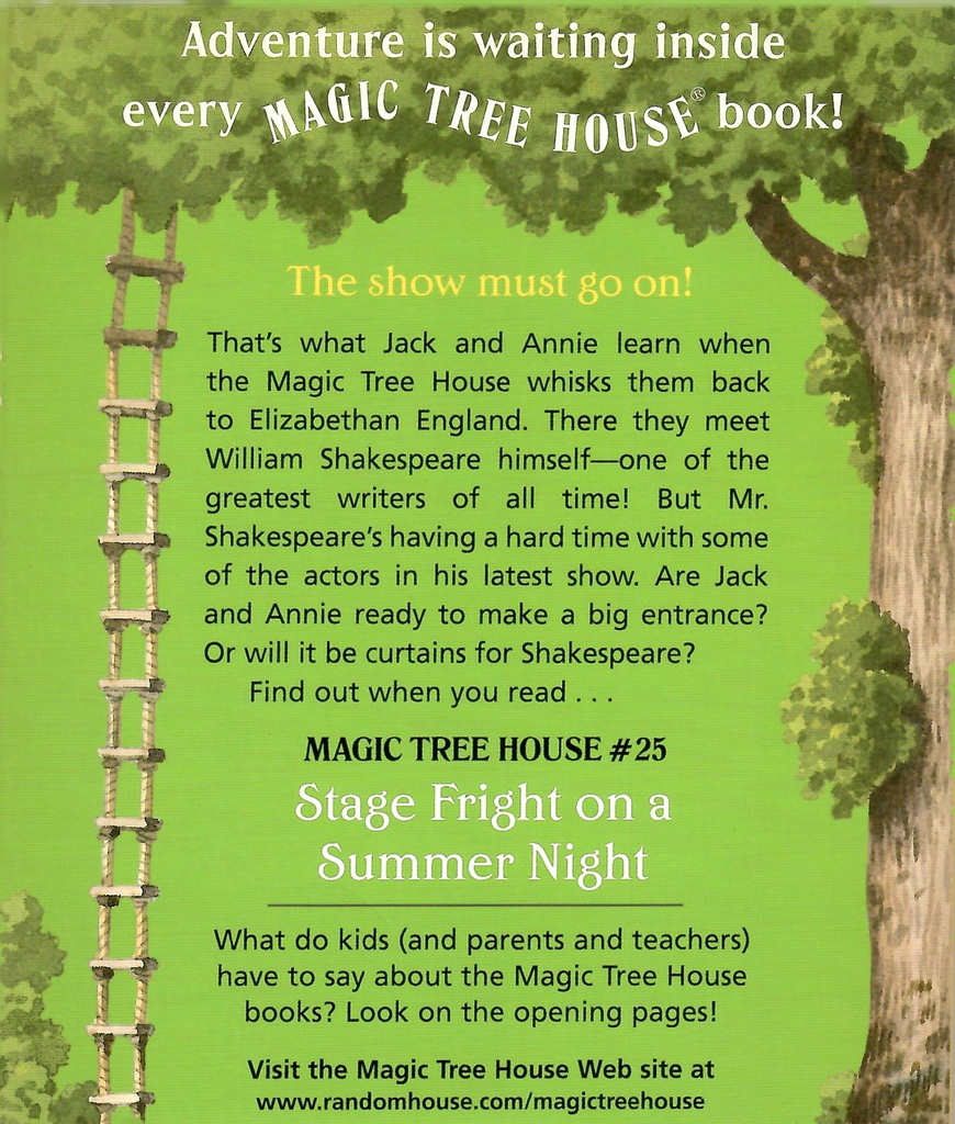 Magic Tree House #25: Stage Fright on a Summer Night (6-7yrs)