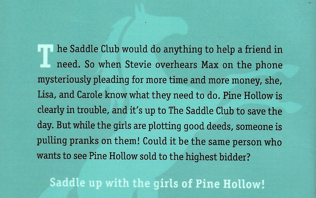 HORSE PLAY (Saddle Club #07) (8-12yrs)