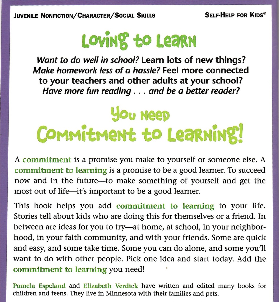 Loving To Learn (Adding Assets) (8-12yrs)