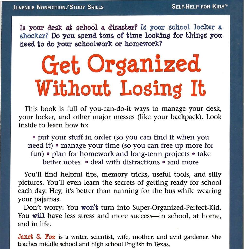 Get Organized Without Losing It (Laugh &amp; Learn) (8-13yrs)