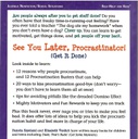 See You Later, Procrastinator! (Get It Done) (Laugh &amp; Learn) (8+yrs)