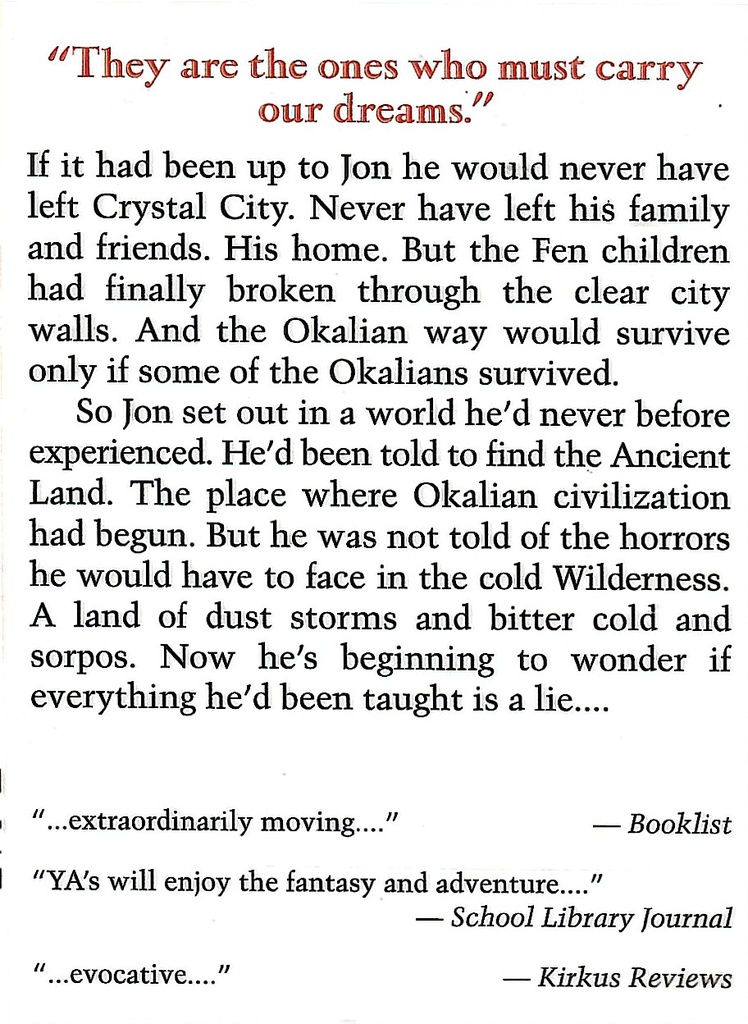 Shadow Of The Red Moon (7-12yrs)