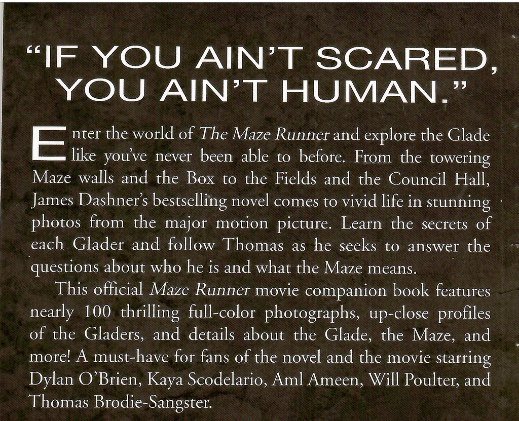 Inside the Maze Runner: The Guide to the Glade (12+yrs)