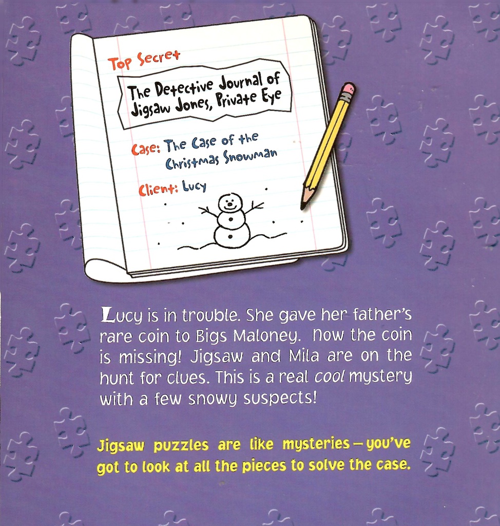 JIGSAW JONES #02: THE CASE OF THE CHRISTMAS SNOWMAN (7-10yrs)