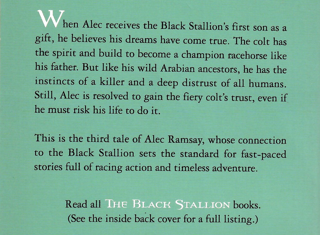 SON OF BLACK STALLION (8-12 yrs)