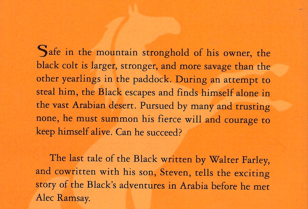 The Young Black Stallion (8-12 yrs)