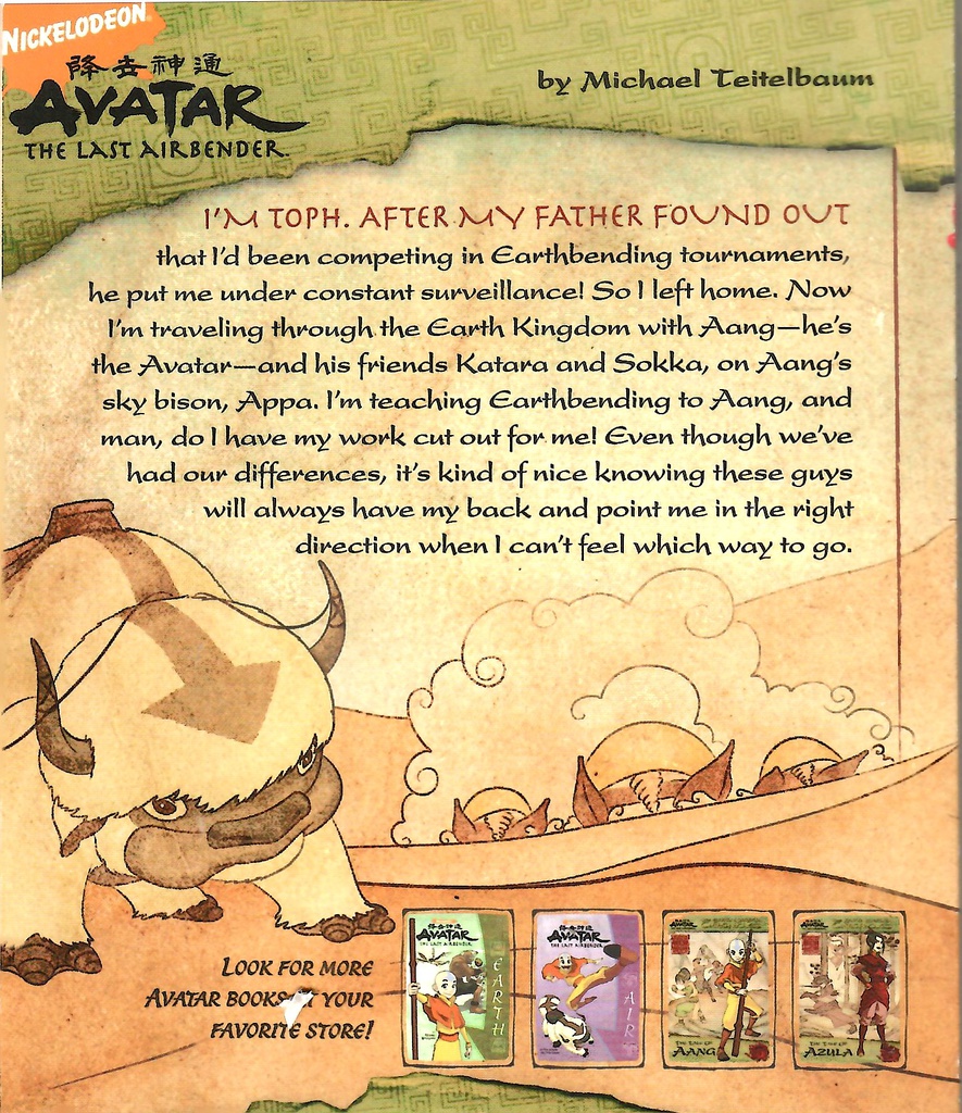 EARTH KINGDOM CHRONICLES: THE TALE OF TOPH (7-11yrs)