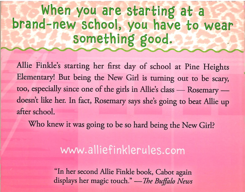 The New Girl (Allie Finkle's Rules for Girls #02) (8-12yrs)
