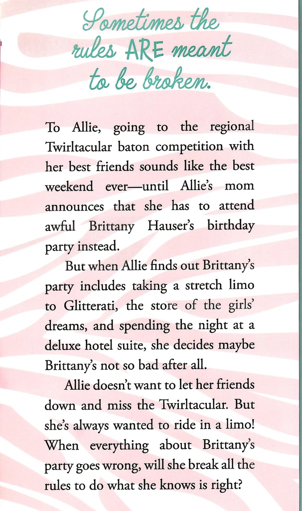 Glitter Girls And The Great Fake Out (Allie Finkle's Rules For Girls #05) Hardcover (8-12yrs)