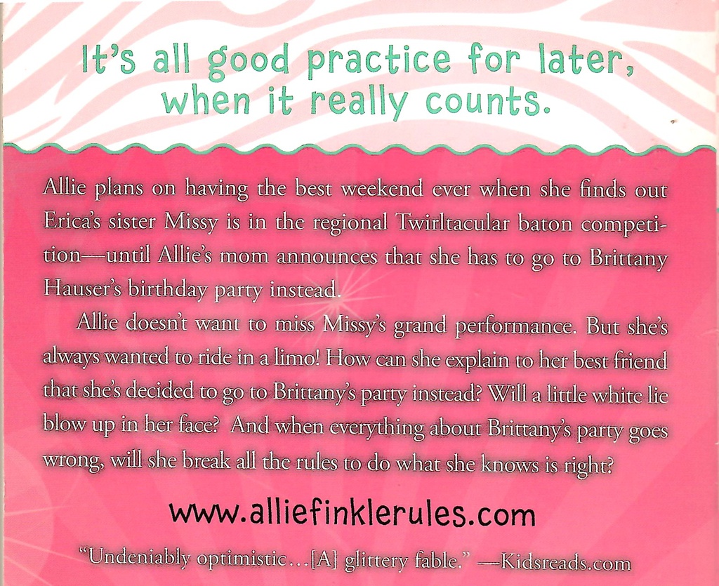 Glitter Girls And The Great Fake Out (Allie Finkle's Rules For Girls #05) (8-12yrs)