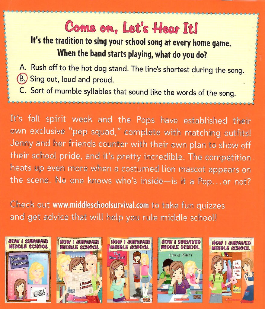 Who's Got Spirit? (How I Survived Middle School) (9-12yrs)