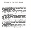 NANCY DREW #13: THE MYSTERY OF THE IVORY CHARM (8-12yrs)