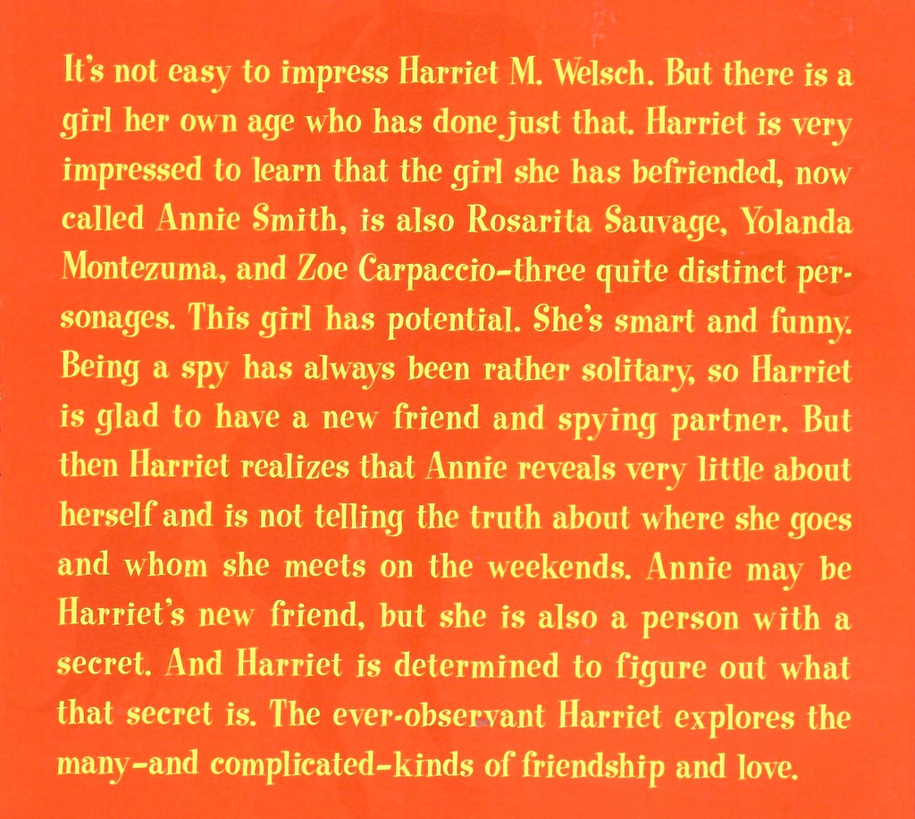 Harriet the Spy, Double Agent (8-12yrs)