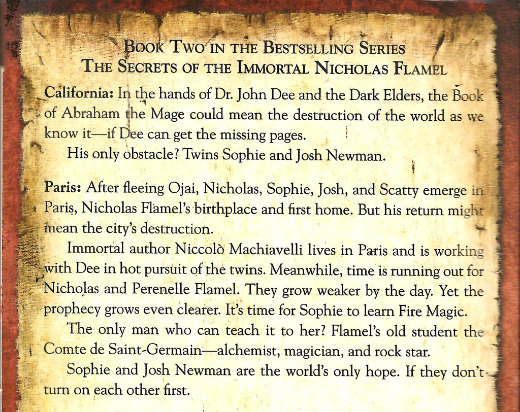 THE MAGICIAN  (The Secrets of the Immortal Nicholas Flamel #02) (12-15 yrs)