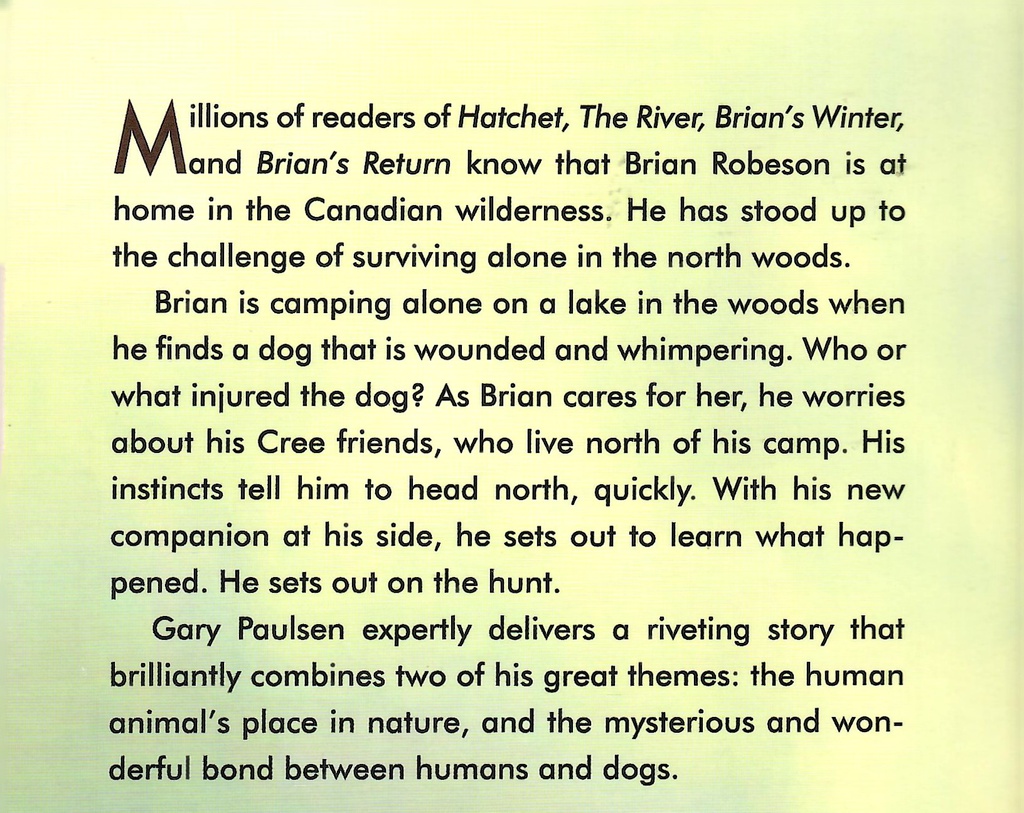 Brian's Hunt (Hatchet #05)  (9+yrs)