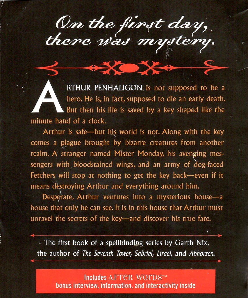 KEYS TO THE KINGDOM #01: MISTER MONDAY (7-11 yrs)