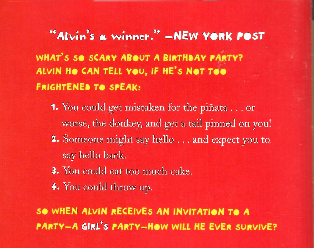 ALVIN HO #3 ALLERGIC TO BIRTHDAY PARTIES (7-10yrs)