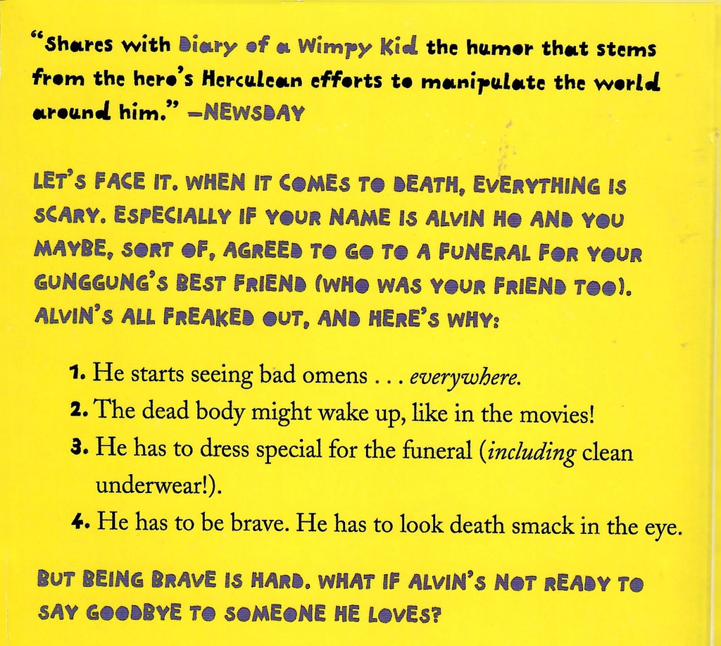 Alvin Ho: Allergic to Dead Bodies, Funerals, and Other Fatal Circumstances (6-9yrs)