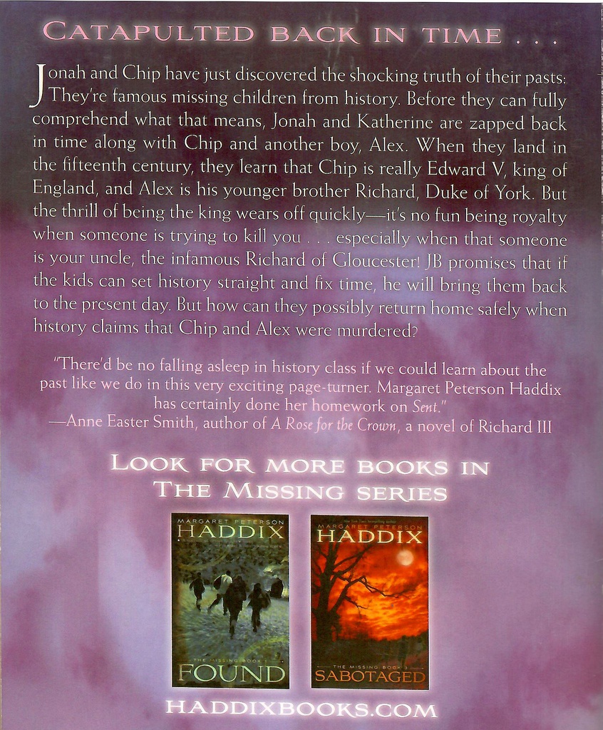 Sent (The Missing, #02) (10-12yrs)