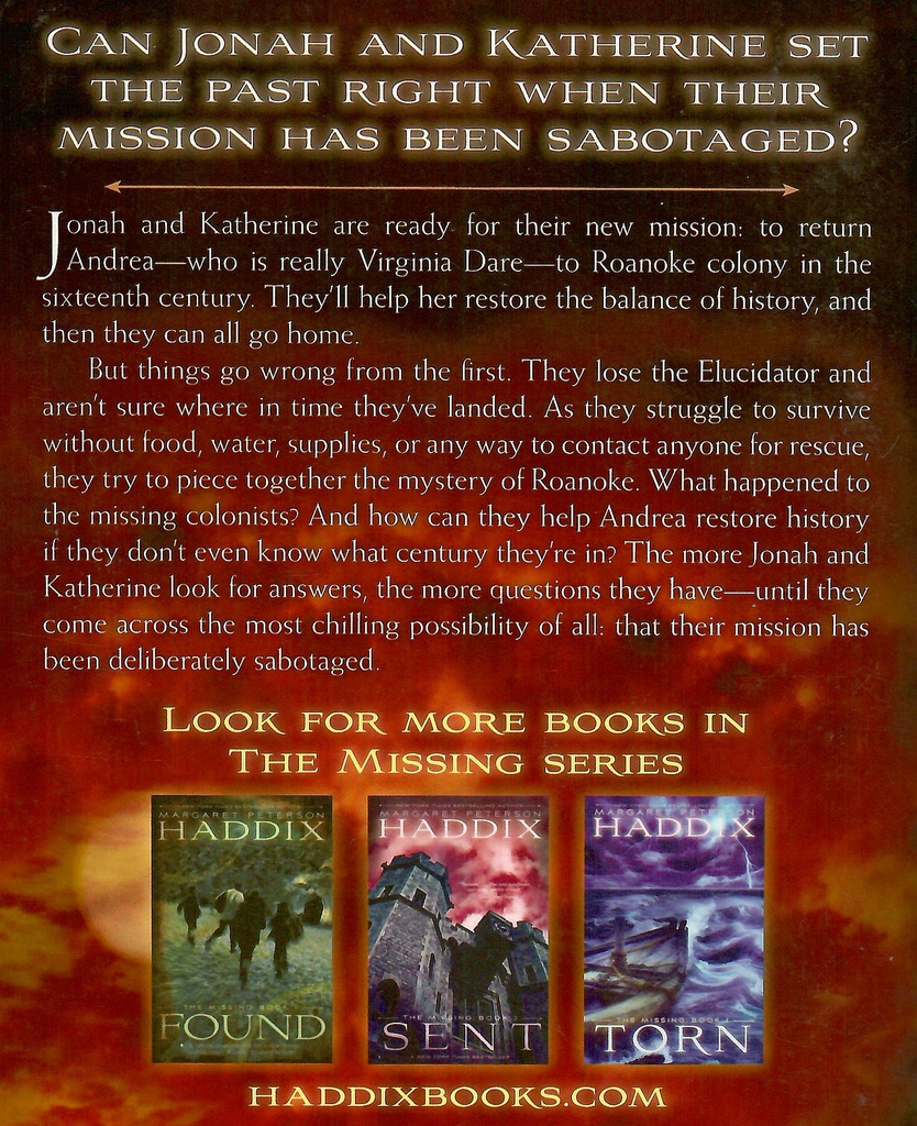 Sabotaged (The Missing, #03) (8-12yrs)