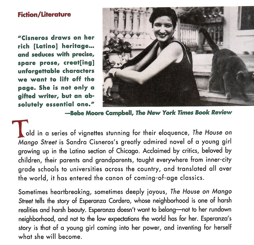 The House on Mango Street (8+yrs)