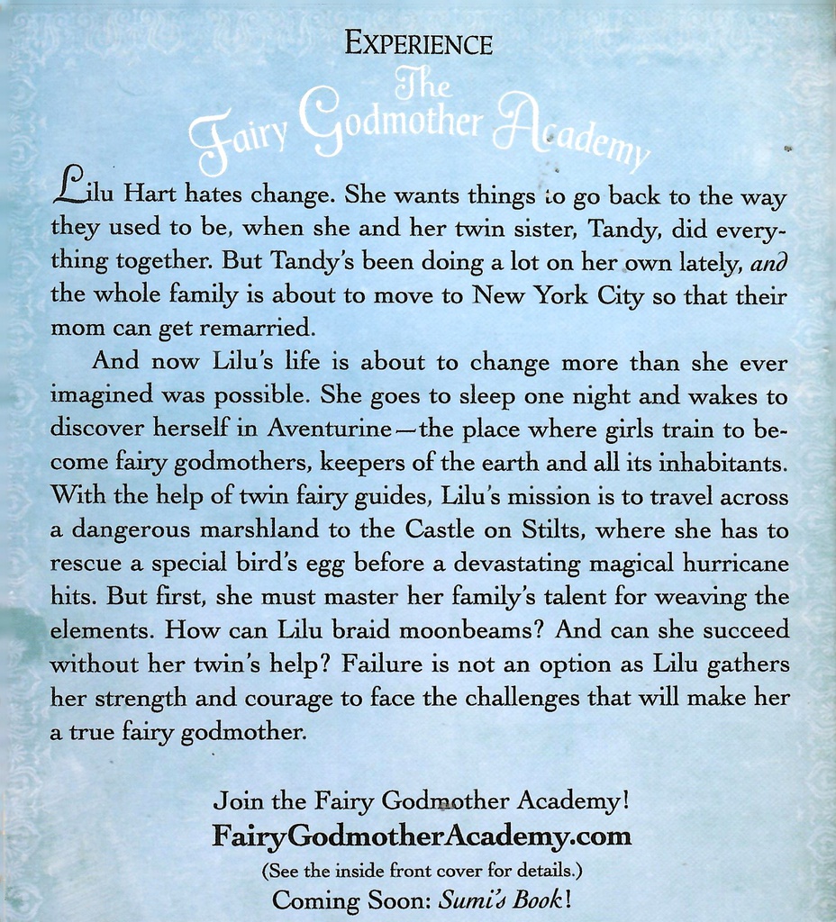 LILU'S BOOK (Fairy Godmother Academy #04) (8-12yrs)