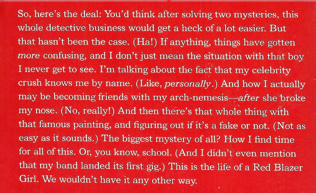 The Red Blazer Girls #03: The Mistaken Masterpiece (8-12yrs)