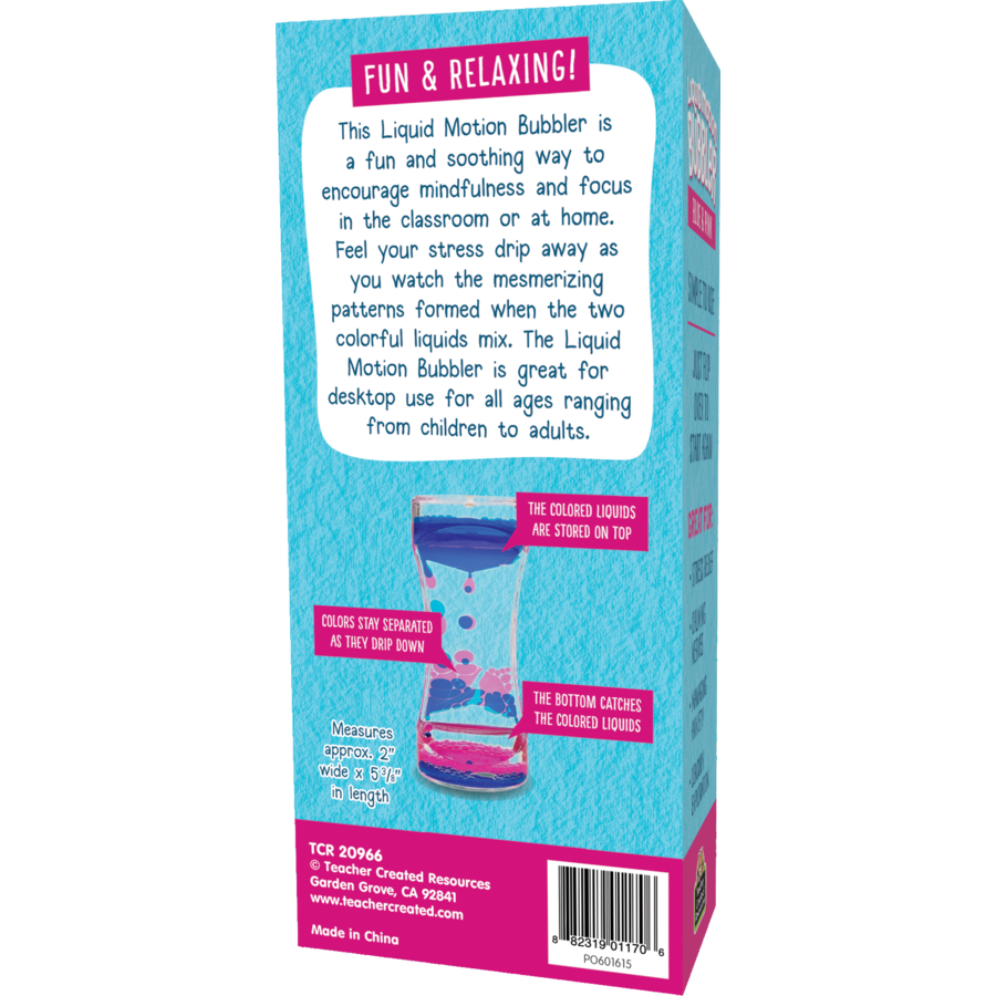 Pink &amp; Blue Liquid Motion Bubbler