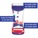 Red &amp; Blue Liquid Motion Bubbler