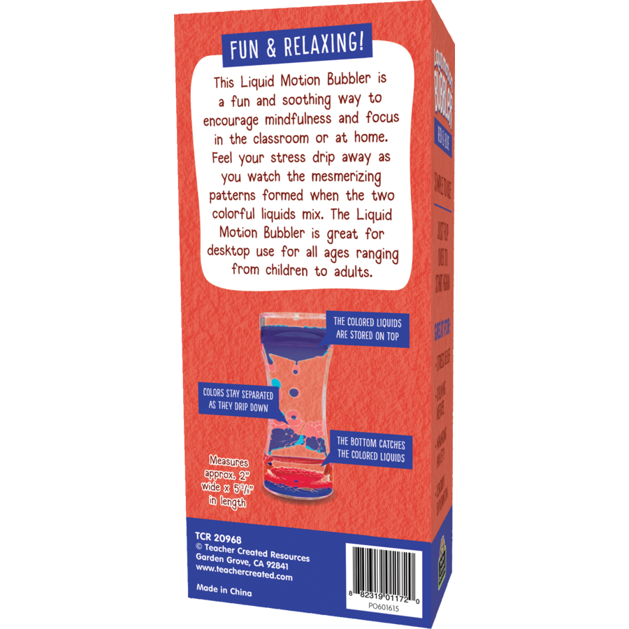 Red &amp; Blue Liquid Motion Bubbler