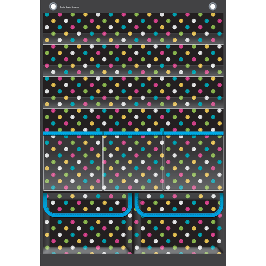 Chalkboard Brights Place Value Pocket Chart (14" x 20")(35.5 cm x 50.8 cm)