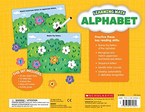 LEARNING MATS:  ALPHABET (Gr PK-1)