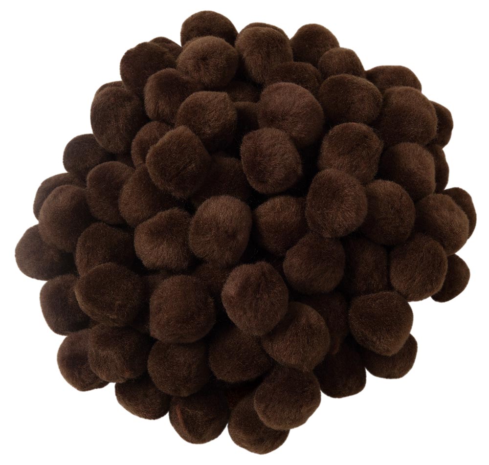 CREATIVITY STREET POM PONS 1" (2.54cm) BROWN 100 pcs (copy)