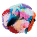 CREATIVITY STREET MARABOU FEATHERS ASSORTED SIZES BRIGHT HUES 14 GRAMS