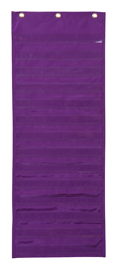 DRY ERASE ACTIVITY POCKET CHART  13"x34" (33cm x 86cm)