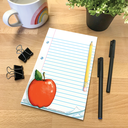 Note Pad Notepad  5¼" x 8¼" (13cm x 21cm) 50 sheets.