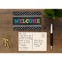 Chalkboard Brights Welcome Postcards 4" x 6" (10cm x 15cm) 30/pack