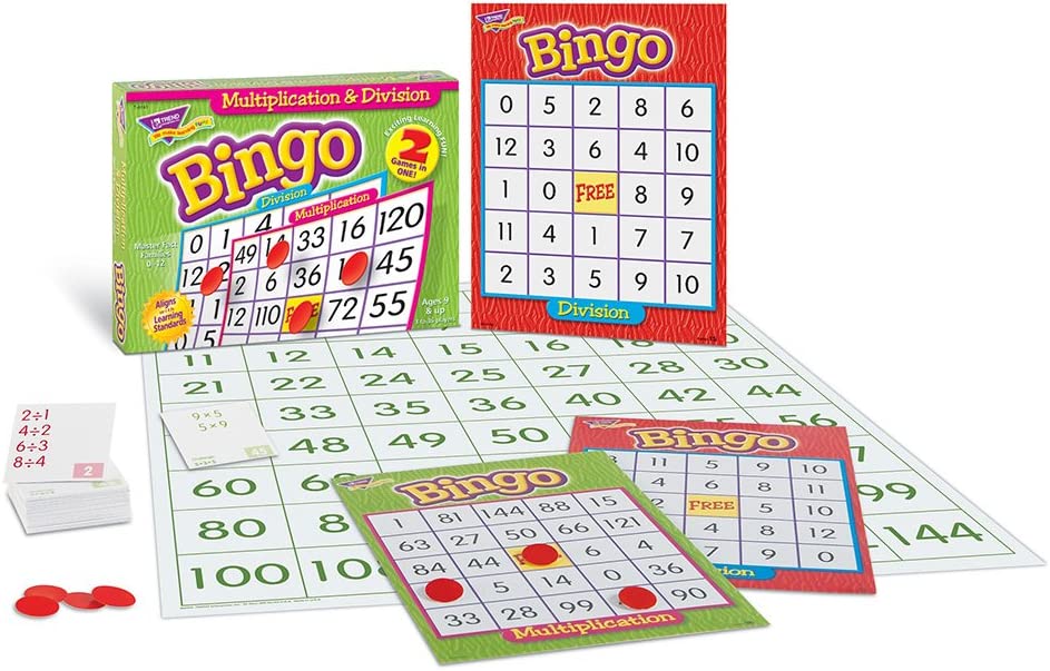 Multiplication &amp; Division Bingo Game (2-Sided)