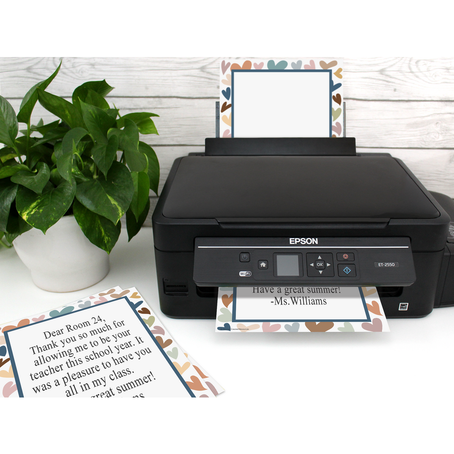 Everyone is Welcome Hearts Computer Paper (8.5" x 11")