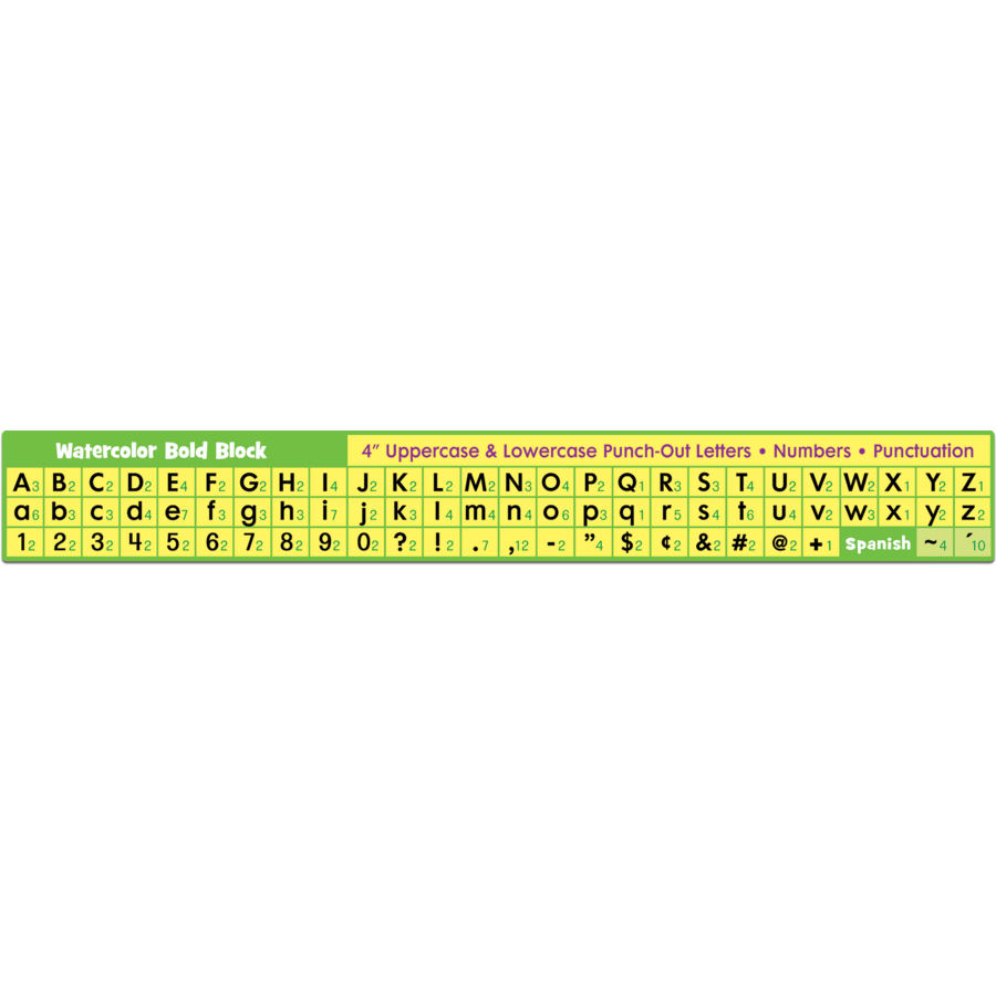 EVERYONE IS WELCOME 4" BOLD BLOCK Letters Combo Pack (230 pcs)