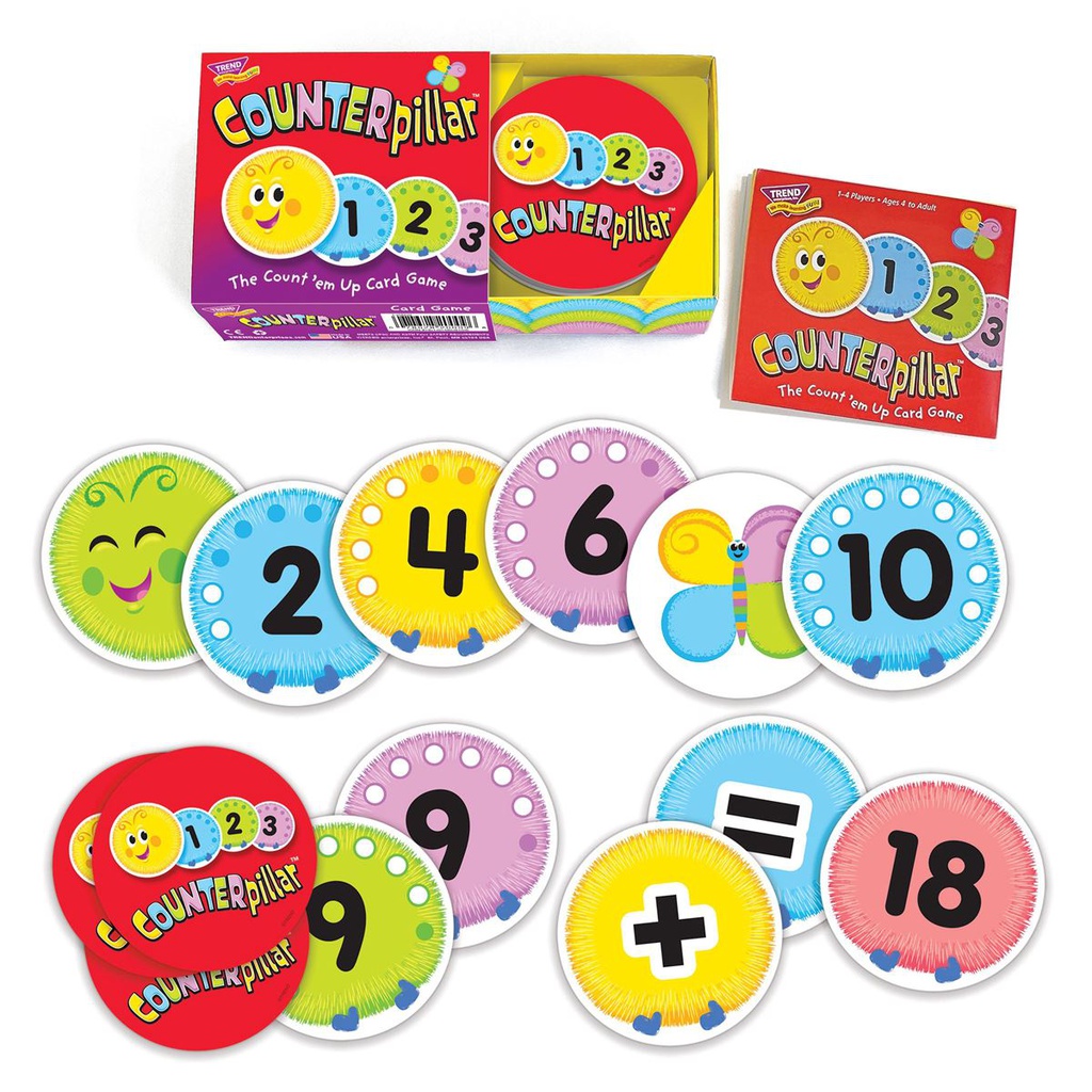 COUNTERpillar CARD GAME (63 cards) AGE 4+
