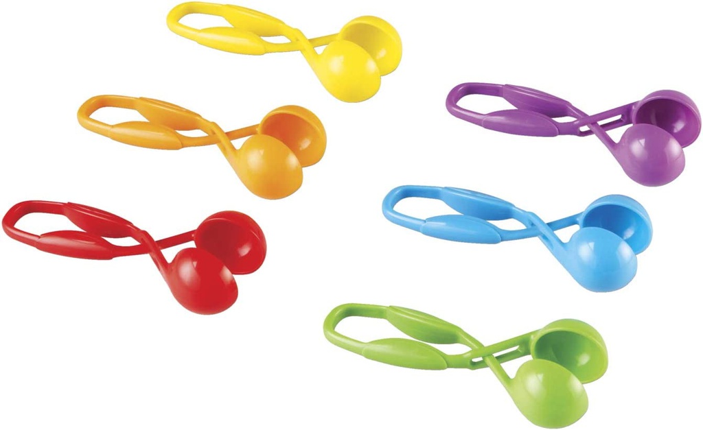 SQUEEZY TWEEZERS, Set of 6 (Ages:3+)