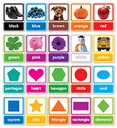 Colors &amp; Shapes Bulletin Board Set  (10 Colored cards &amp; 10 Shapes  (20pcs)